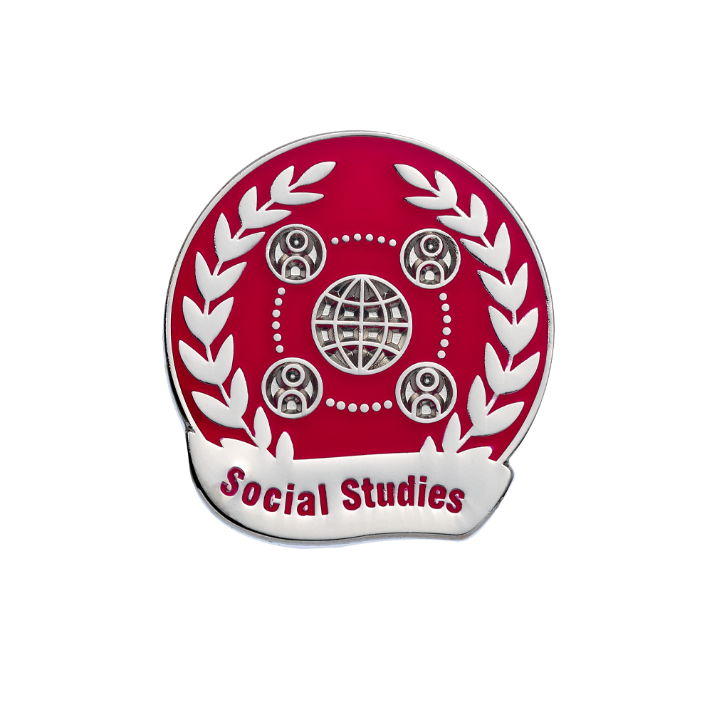 Social Studies Enamel Badges