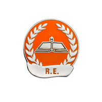 R.E Enamel Badges