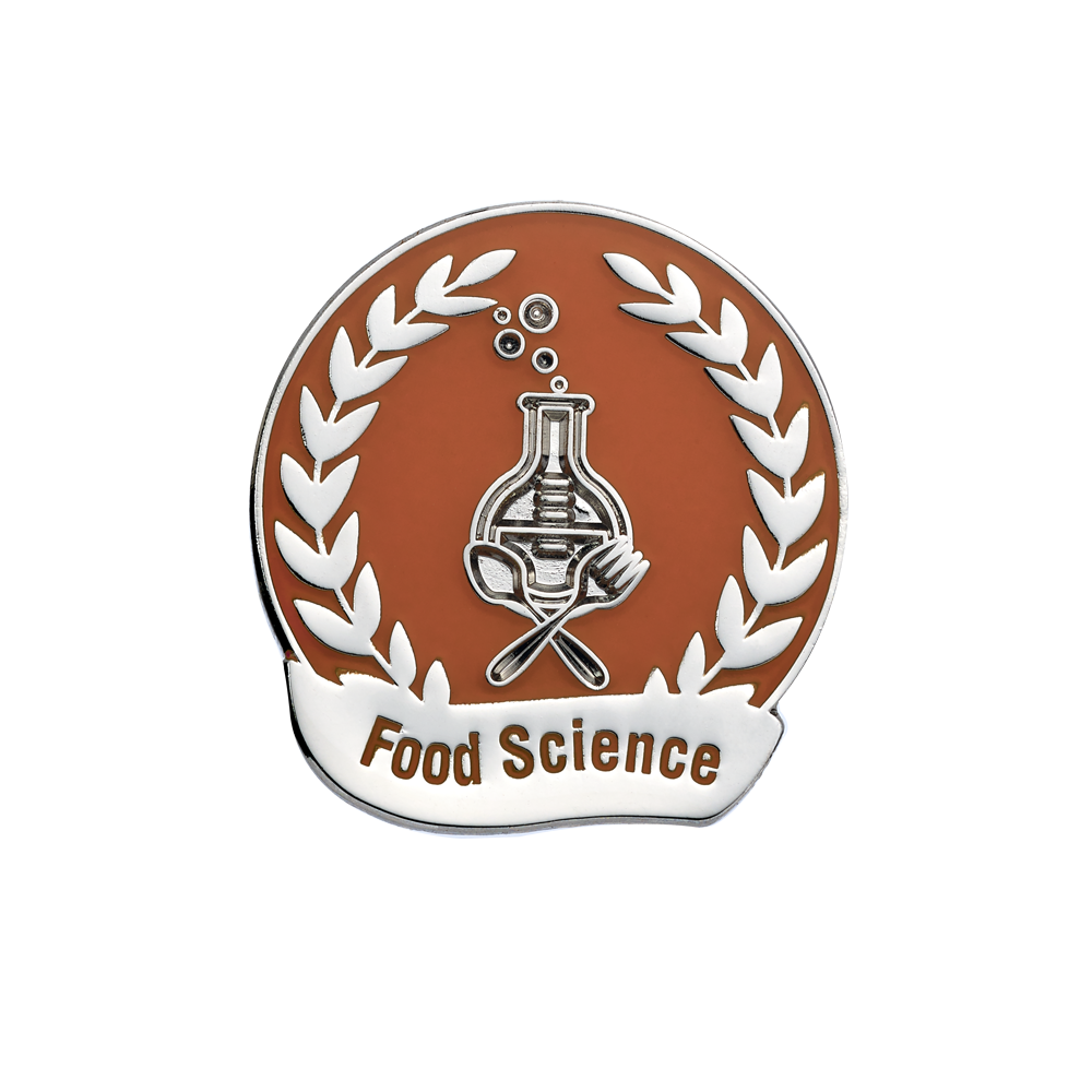 Food Science Enamel Badges
