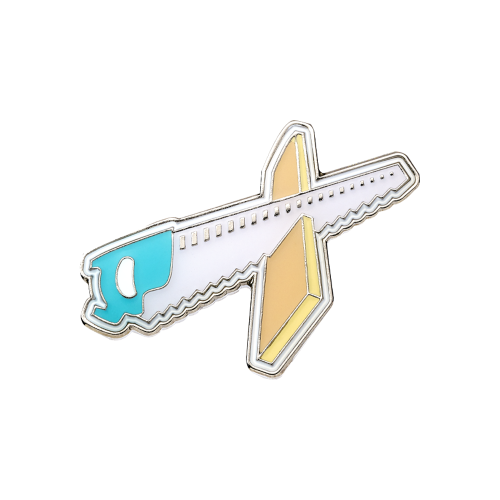 D.T (saw) Enamel Badges