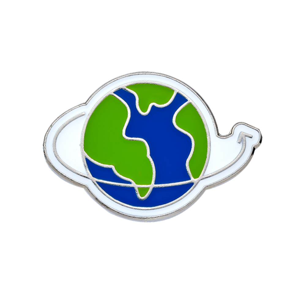 Economics (globe) Enamel Badges
