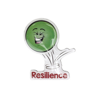 Resilience Shaped Enamel Badges
