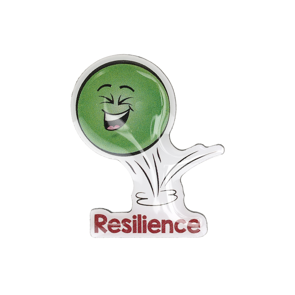 Resilience Shaped Enamel Badges