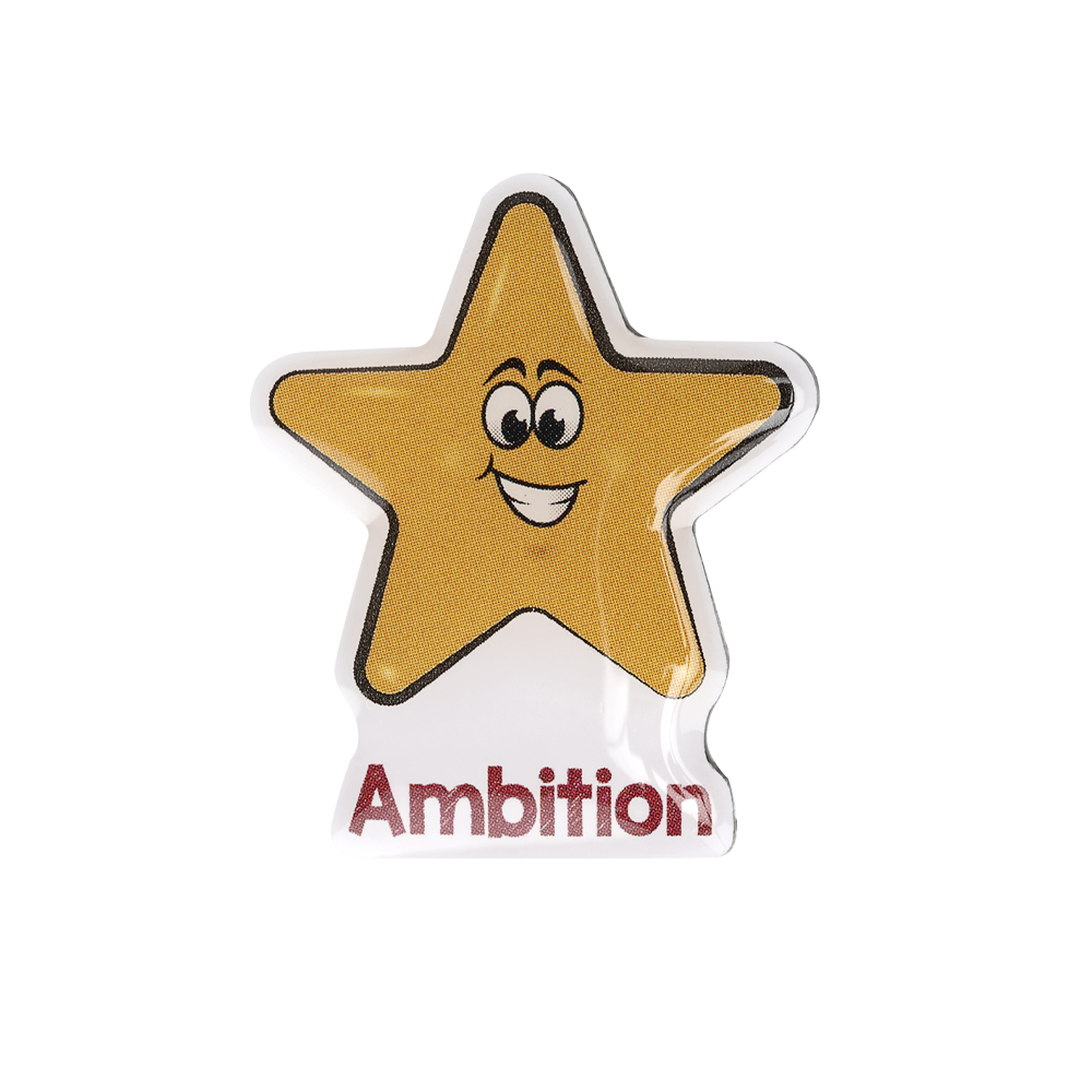 Ambition Shaped Enamel Badges