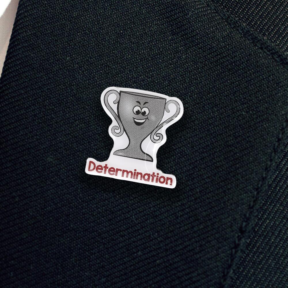 Determination Shaped Enamel Badges - Image 2