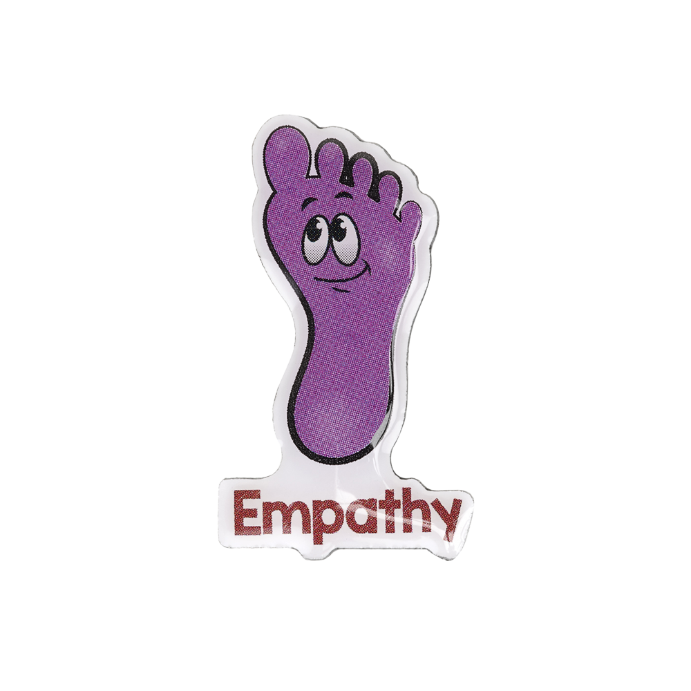 Empathy Shaped Enamel Badges
