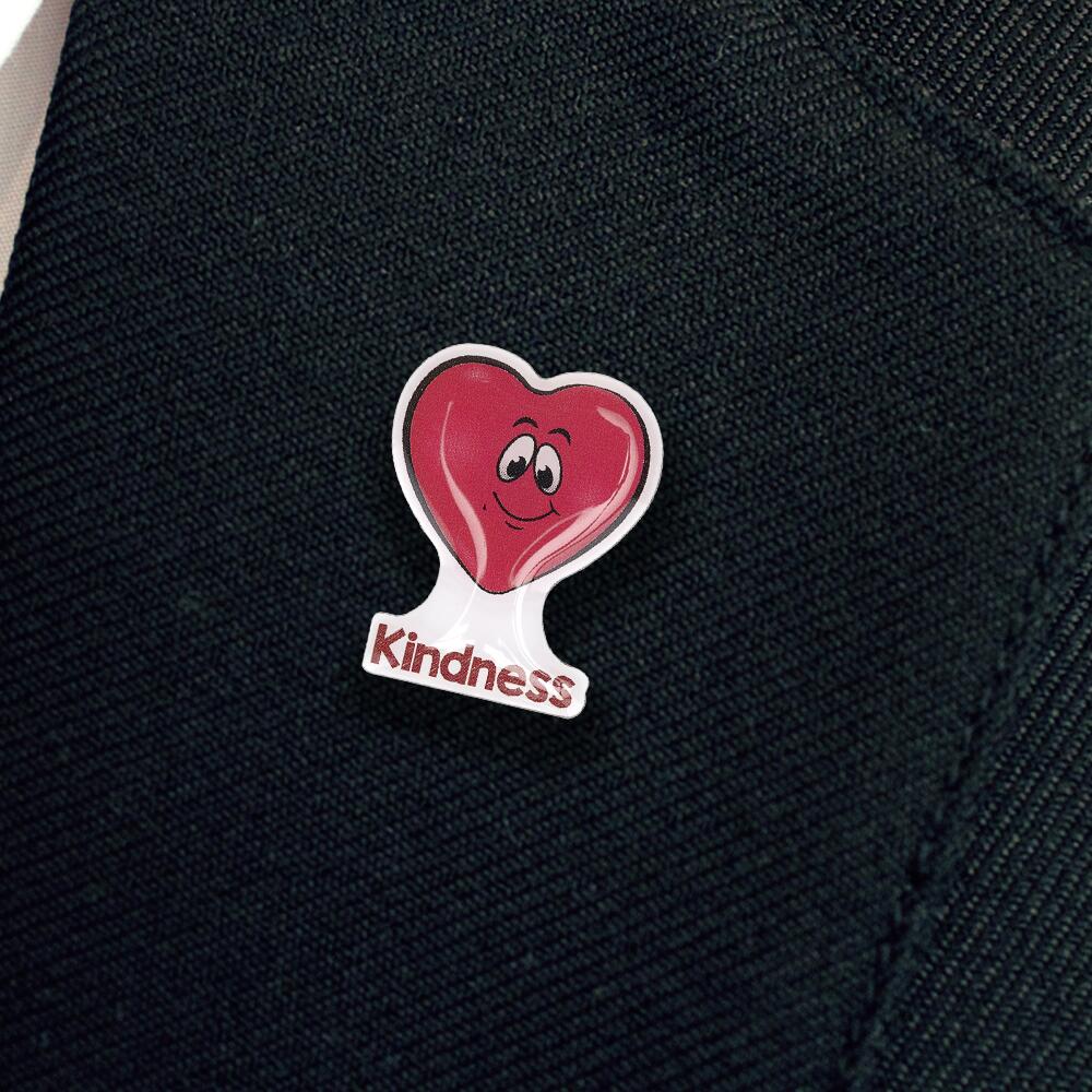 Kindness Shaped Enamel Badges - Image 2