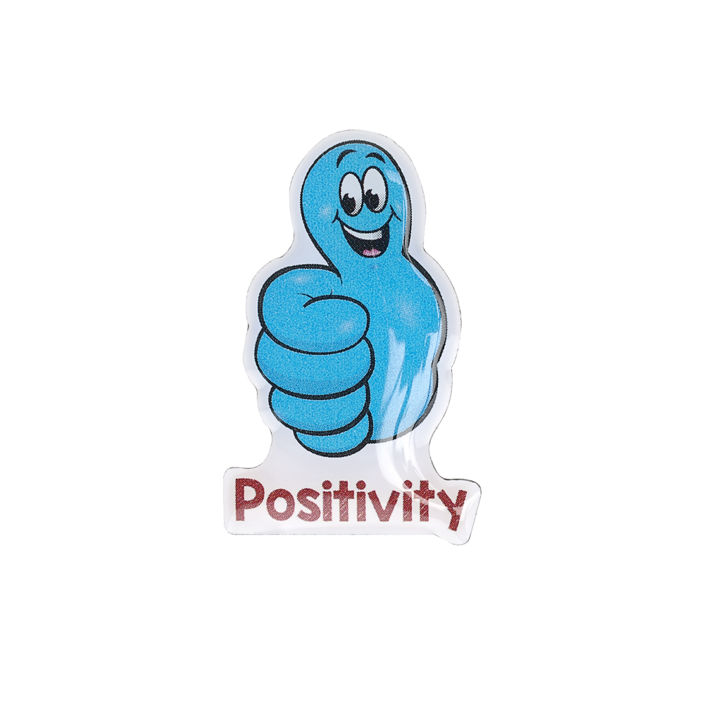 Positivity Shaped Enamel Badges