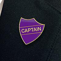 CAPTAIN shield badge (pack of 5)
