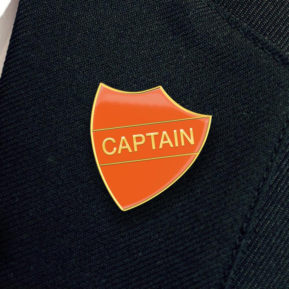 CAPTAIN shield badge (pack of 5) - Image 2
