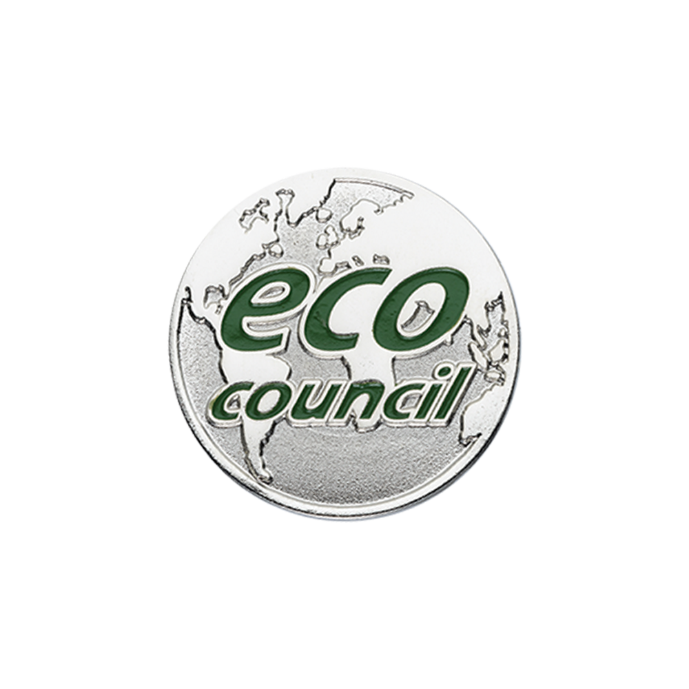 Eco Council globe badge (pack of 5)