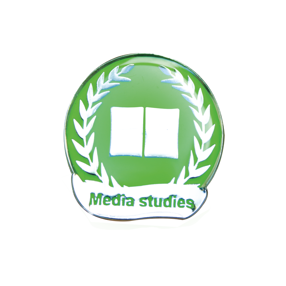 Media Studies Enamel badge (pack of 5)