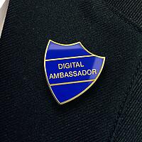 DIGITAL AMBASSADOR shield badge (pack of 5)