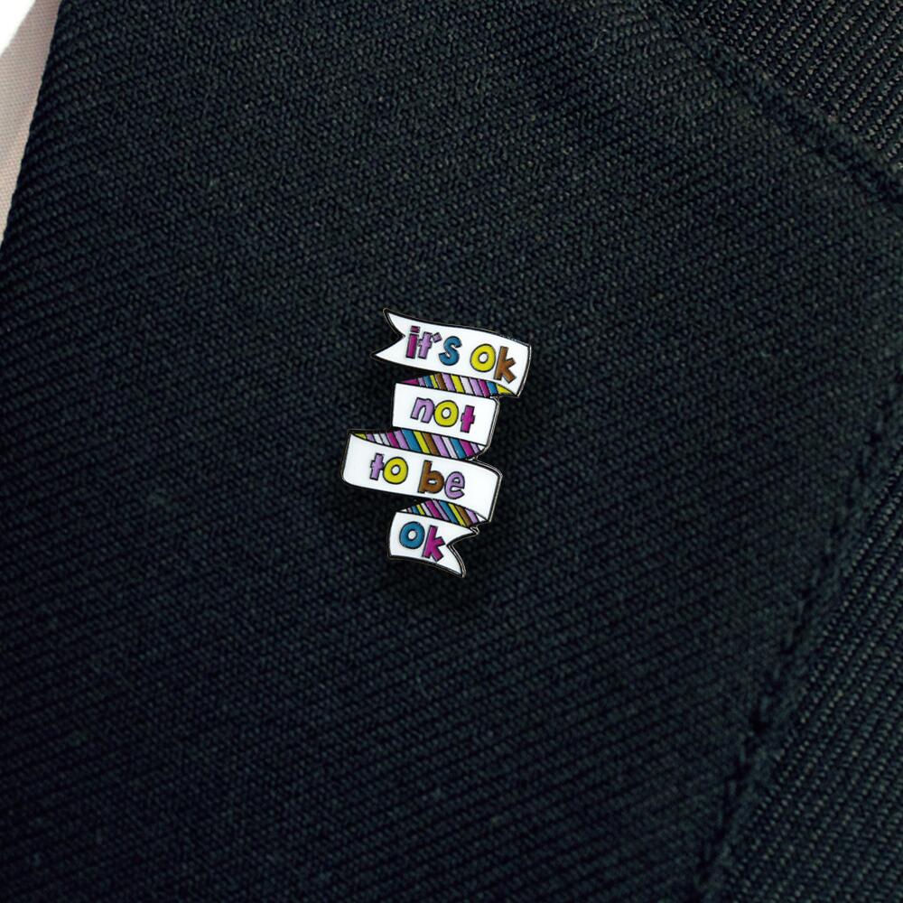 It's Ok Not To Be Ok Enamel Badge (Pack of 5) - Image 2