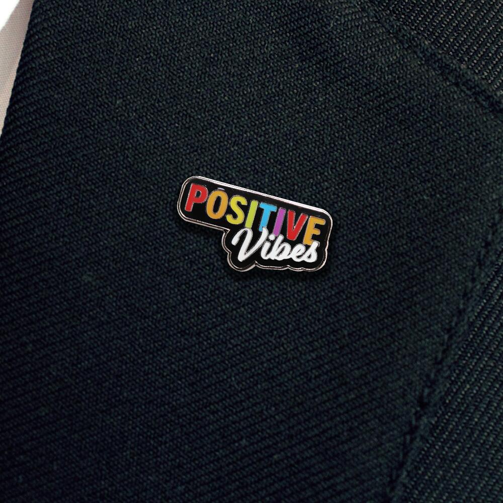 Positive Vibes Enamel Badge (Pack of 5) - Image 2