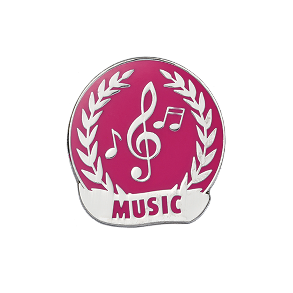 Music Enamel badge (pack of 5)
