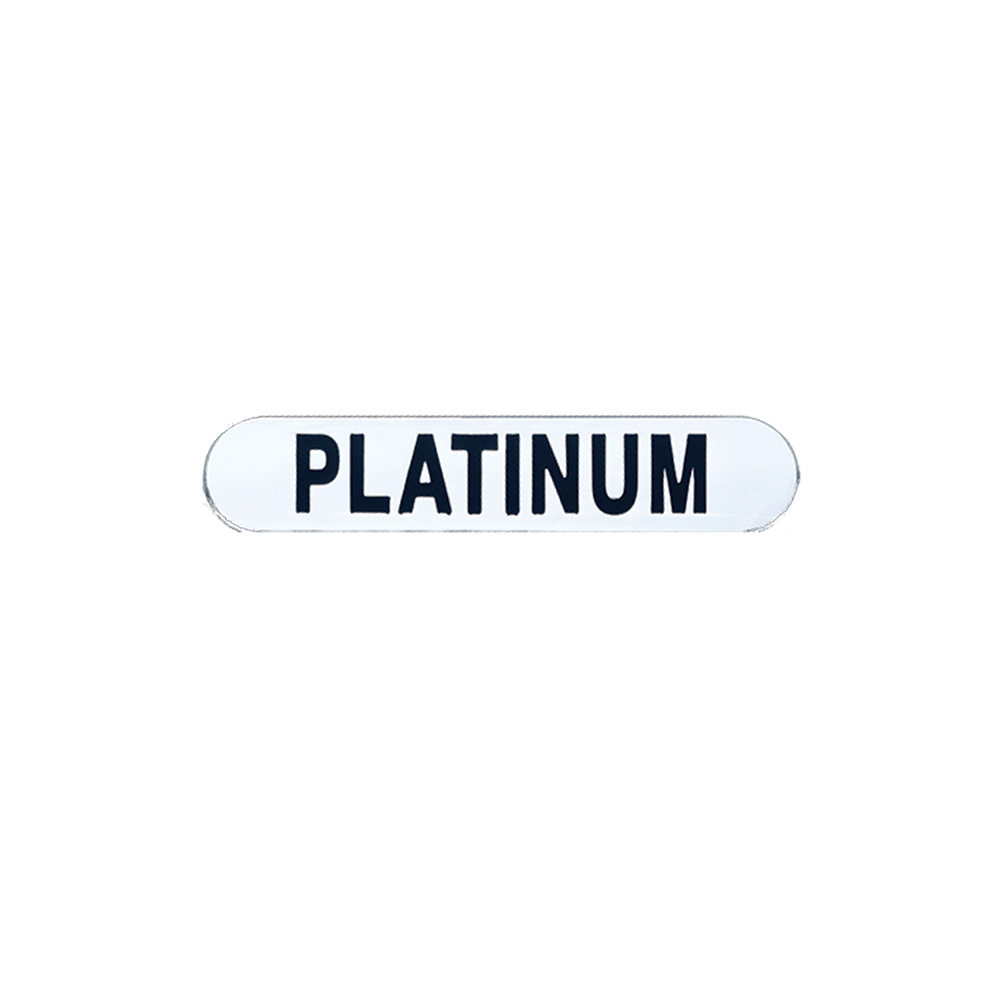 Platinum Award badge (pack of 5)