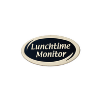 Lunchtime Monitor enamel badge (pack of 5)