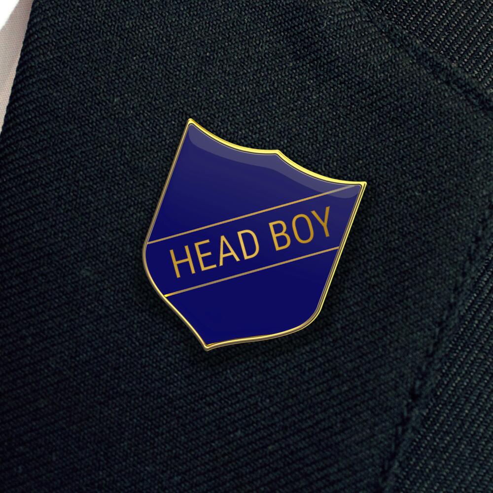 HEAD BOY classic shield badge (pack of 5)