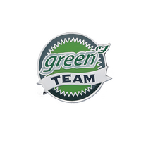 Green Team enamel badge  (pack of 5)