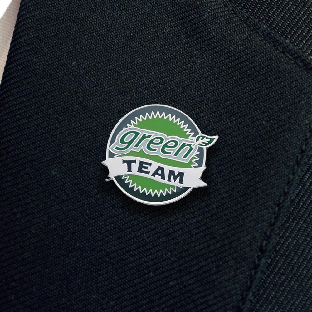 Green Team enamel badge  (pack of 5) - Image 2
