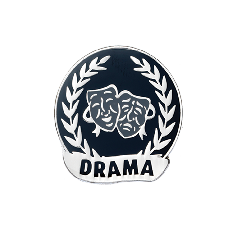 Drama Enamel badge (pack of 5)