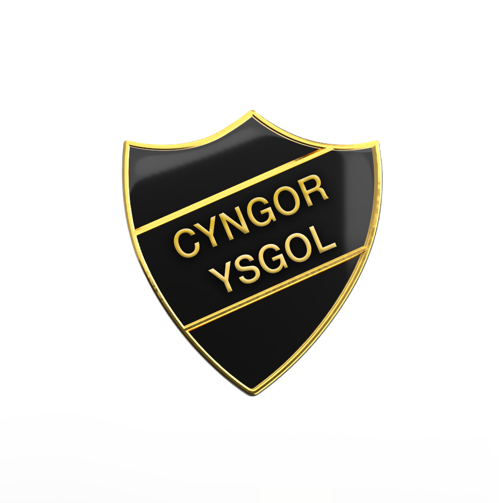 CYNGOR YSGOL black and gold (pack of 5)