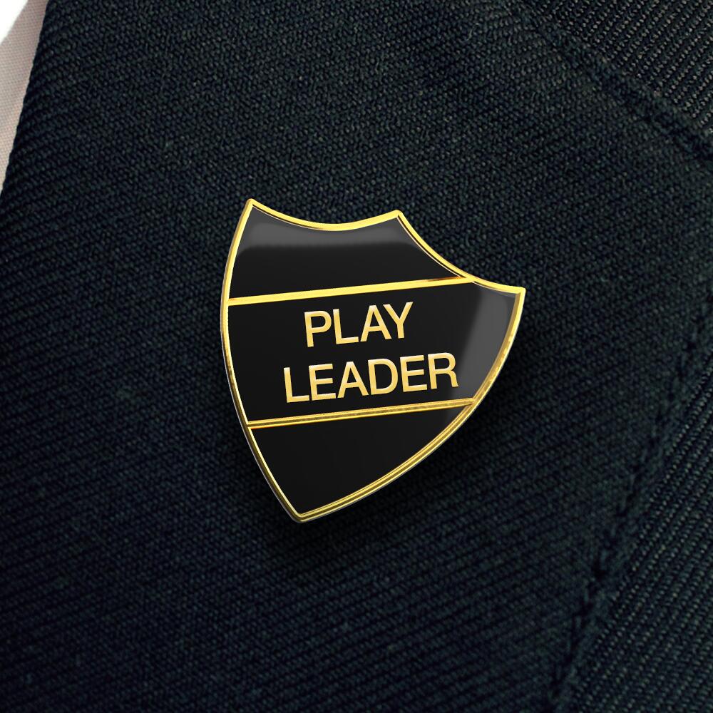 PLAY LEADER shield badge (pack of 5)