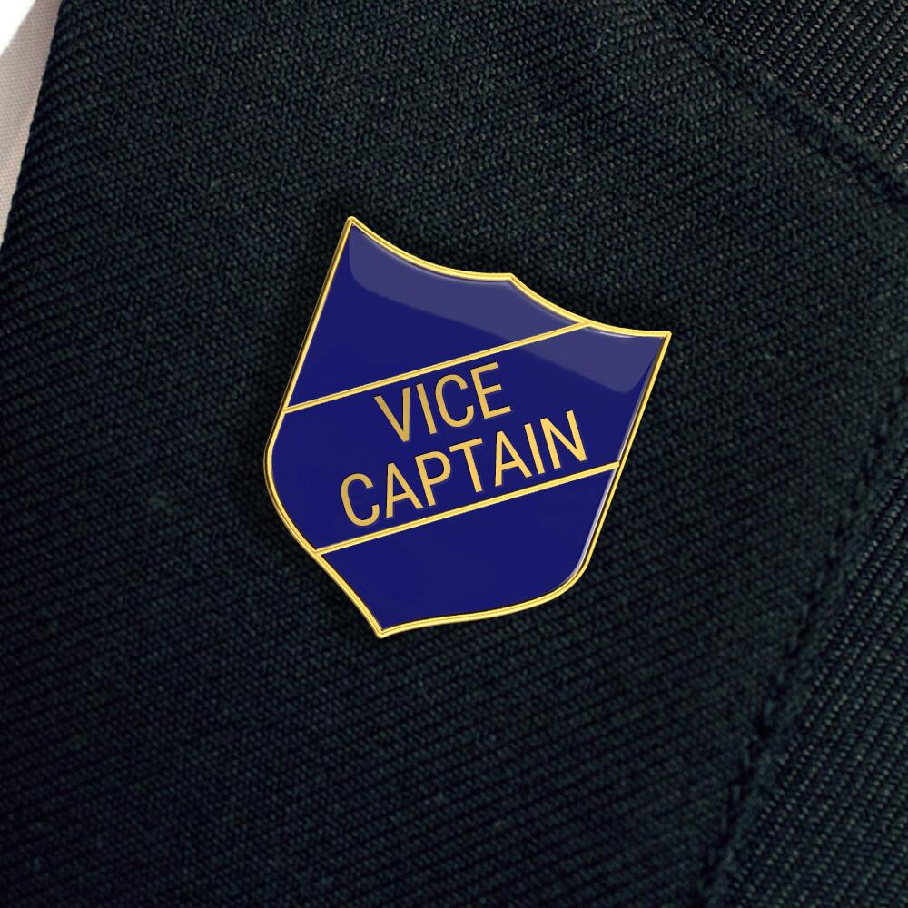VICE CAPTAIN classic shield badge (pack of 5)