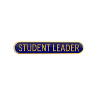 STUDENT LEADER badge blue (pack of 5)