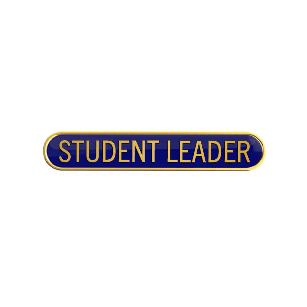STUDENT LEADER badge blue (pack of 5)