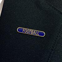 FOOTBALL bar badge (pack of 5)