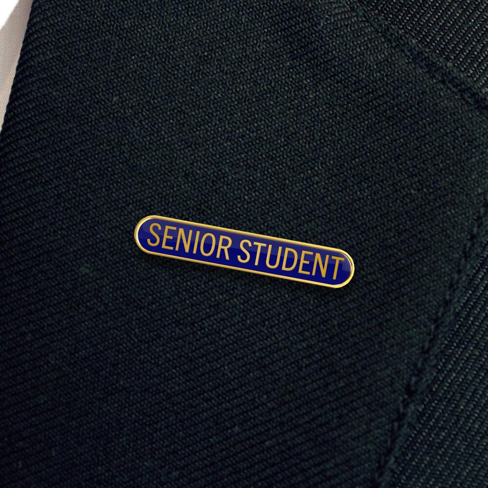 SENIOR STUDENT badge blue (pack of 5) - Image 2