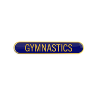 Gymnastics Enamel Badges (Blue)