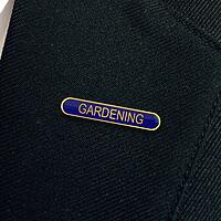 GARDENING bar badge (pack of 5)