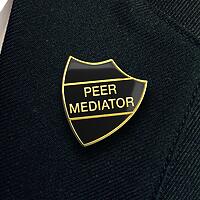 PEER MEDIATOR shield badge (pack of 5)