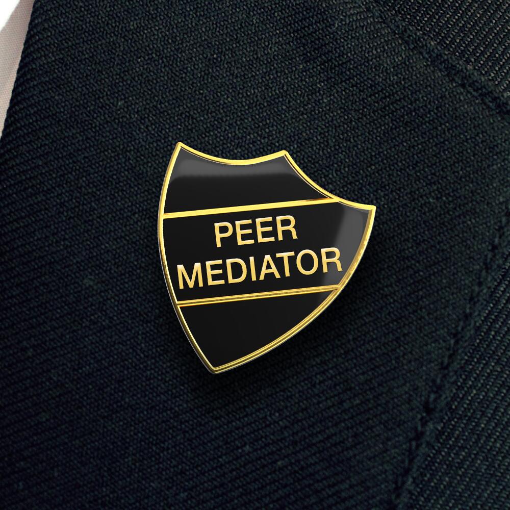 PEER MEDIATOR shield badge (pack of 5)