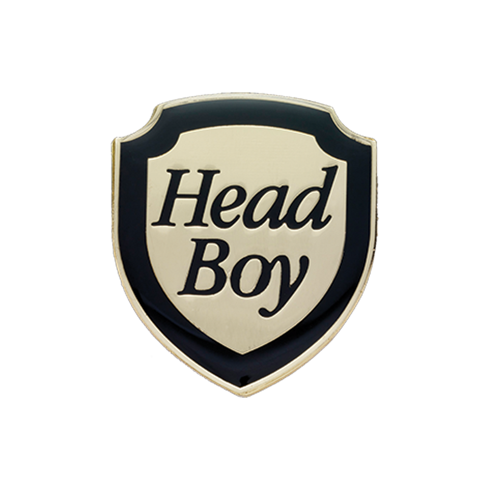 Head Boy Black & Gold Enamel Badge (Pack of 5)