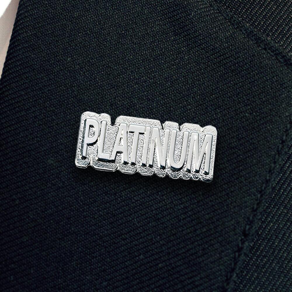 PLATINUM Shaped badge (pack of 5) - Image 2