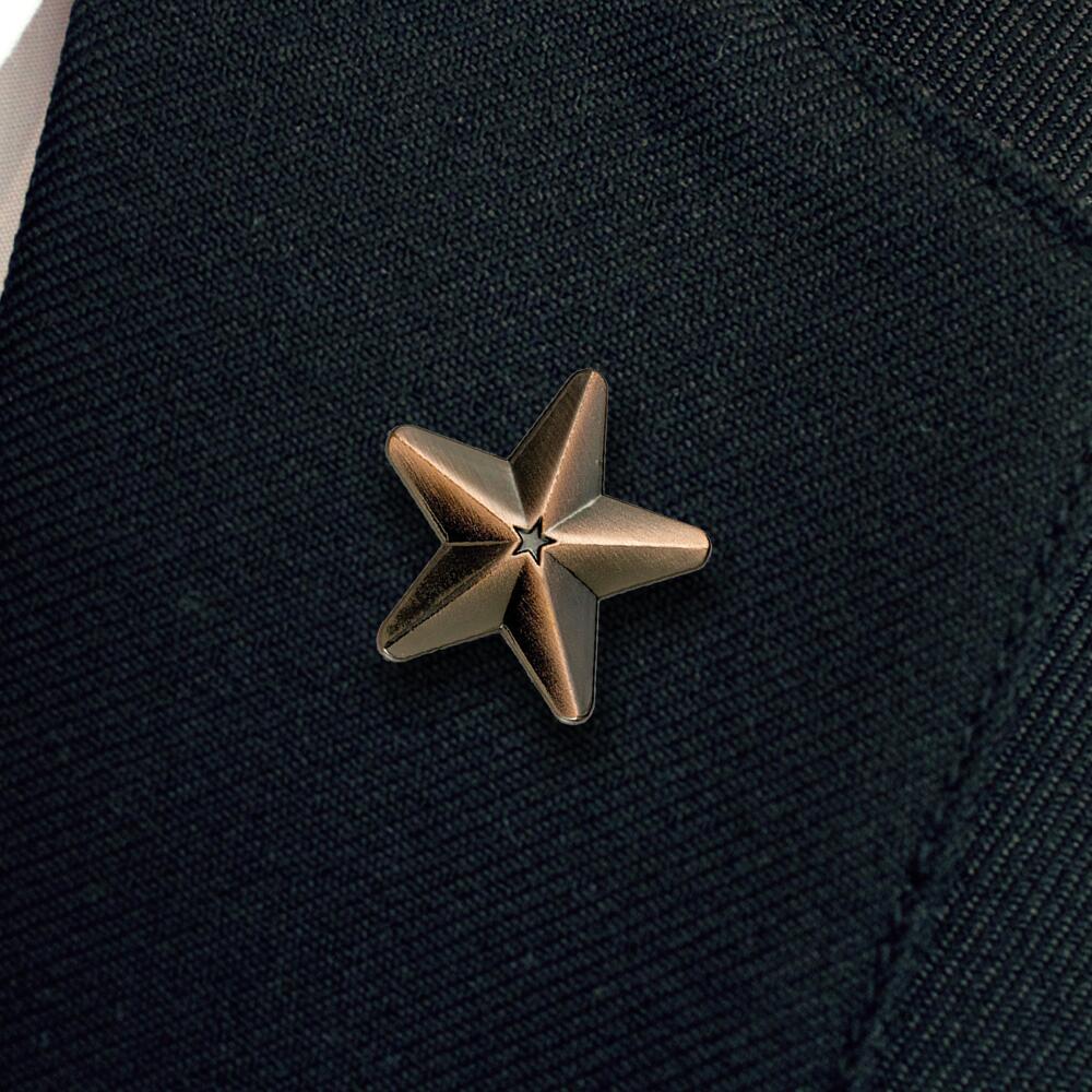 Bronze 3D Star Badge (pack of 5) - Image 2