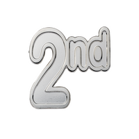 2nd Silver badge (pack of 5)