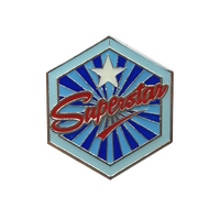 Superstar - retro badge (pack of 5)