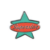 Superstar - retro badge (pack of 5)