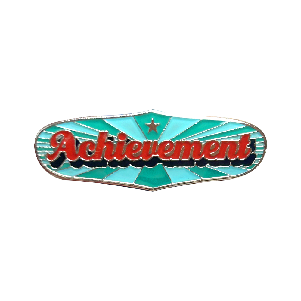 ACHIEVEMENT - retro badge (pack of 5)