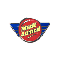 Merit Award retro badge (pack of 5)