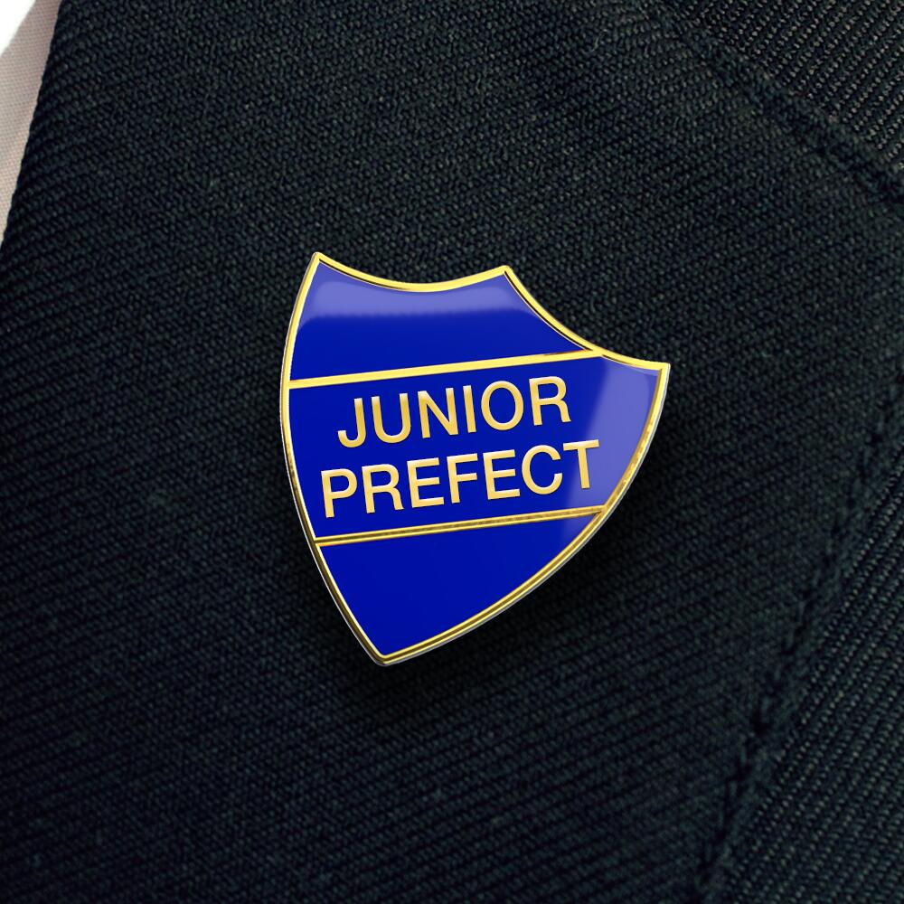 JUNIOR PREFECT badge blue and gold (pack of 5 - Image 2