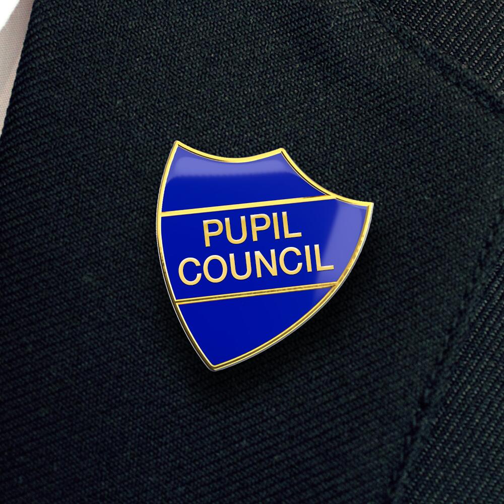 PUPIL COUNCIL shield badge (pack of 5) - Image 2