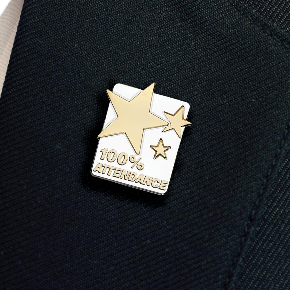 100% ATTENDANCE enamel badge (pack of 5) - Image 9