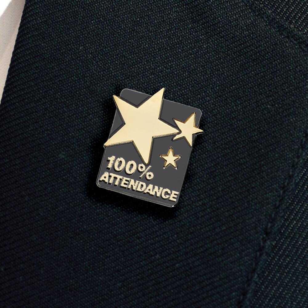100% ATTENDANCE enamel badge (pack of 5) - Image 11