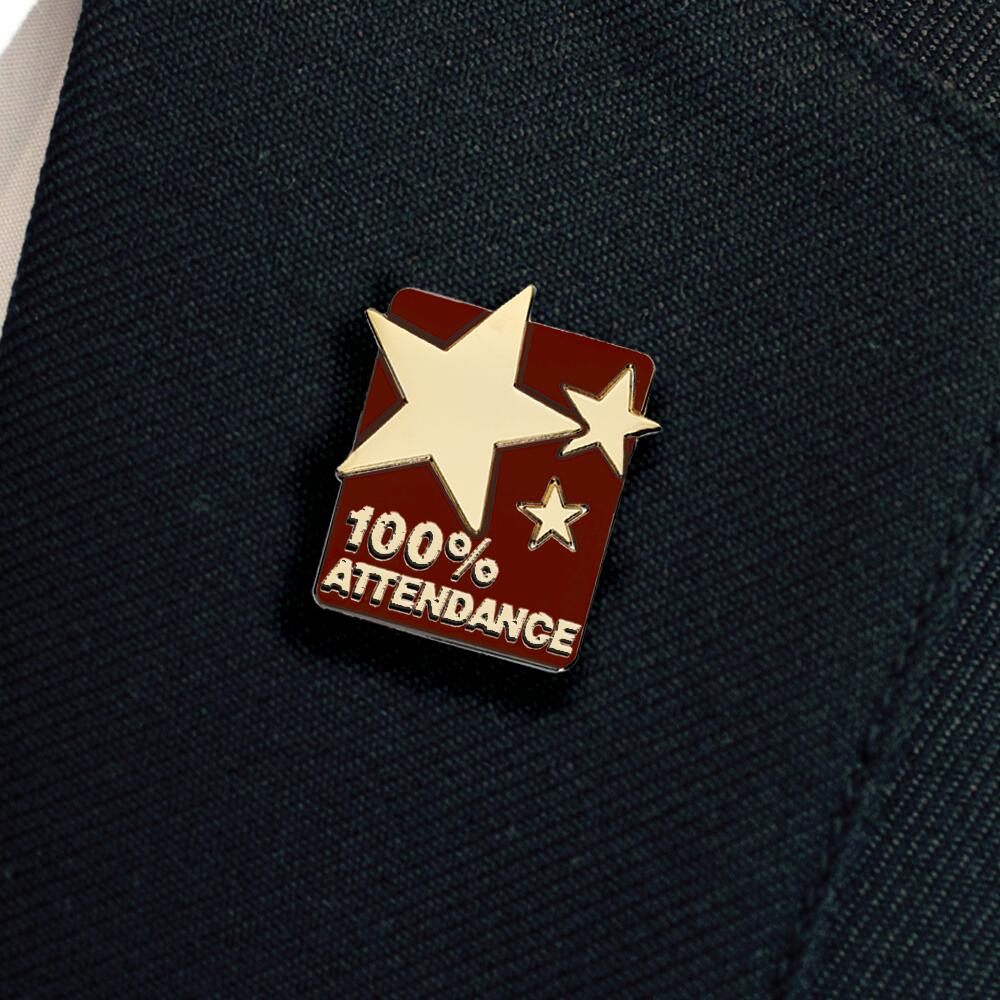 100% ATTENDANCE enamel badge (pack of 5) - Image 12